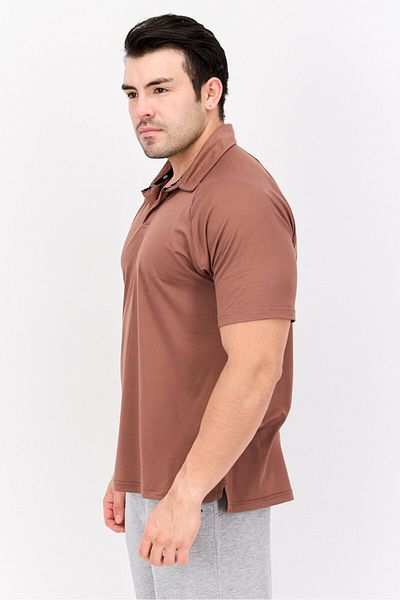 Legend Men Sportswear Fit Short Sleeve Polo Golf Shirts, Brown
