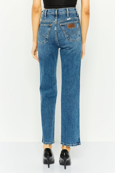WRANGLER Women Regular Fit Washed Stretchable Denim, Blue