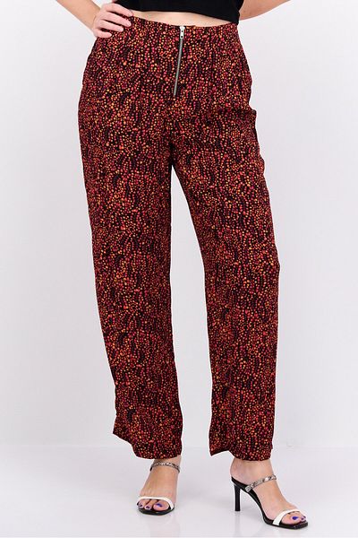 Scotch & Soda Women All Over Print No Stretch Palazzo, Black