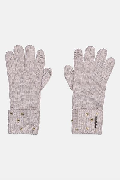 Michael Kors Women 1 Pair Knitted Gloves, Grey