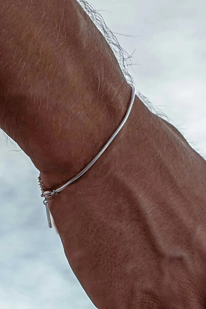 The Collection Unisex Kararmaz Paslanmaz Garantili İtalyan Çelik Yılan Kolye Bileklik Set