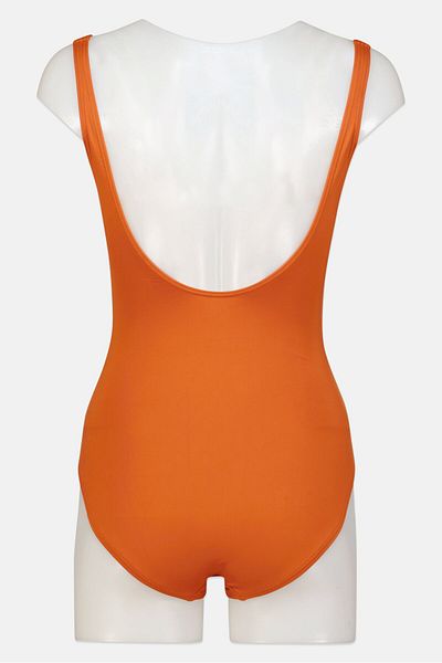 Michael Kors Women Padded One Piece Textured Swimwear, Brown