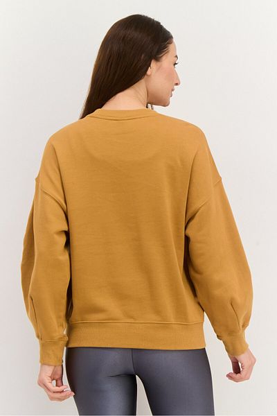Puma Women Sportswear Fit Long Sleeve Outdoor Sweatshirt, Brown