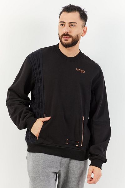 Puma Men Regular Fit Training Sweatshirt, Black