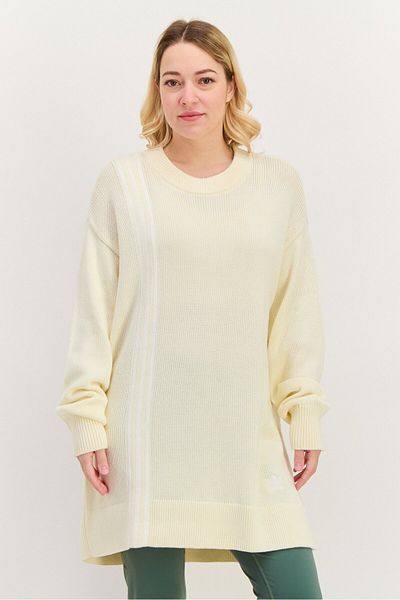adidas Women Sportswear Fit Long Sleeves Outdoor Sweater, Cream