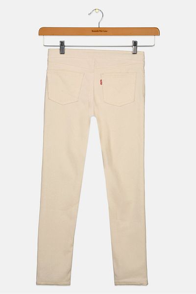 Levi's Kids Girl Pull On Ribbed Jogger Pants, Beige