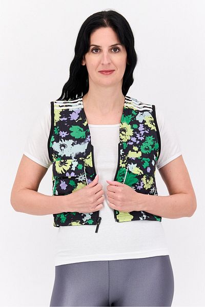 adidas Women Sportswear Fit Sleeveless Outdoor Vest, Black Combo