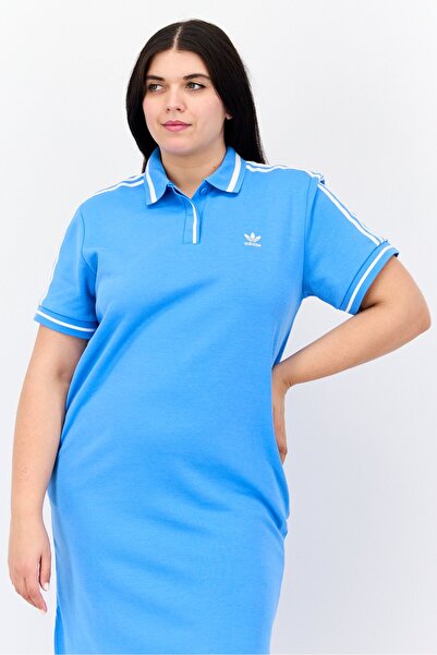 adidas Women Sportswear Fit Short Sleeve Training Dress, Blue