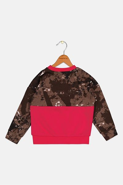Dkny Kids Girl Brand Logo Sweatshirt, Fuchsia