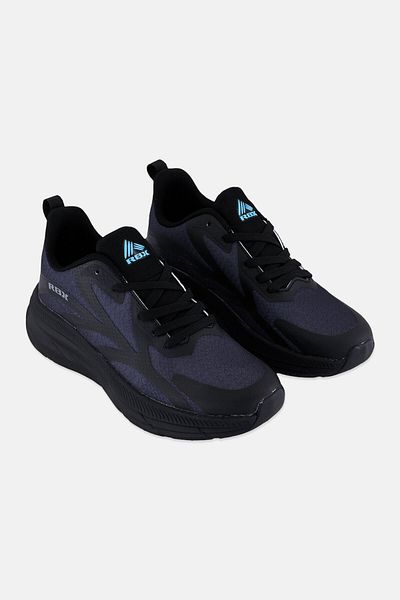 RBX Men Lace Up Running Shoes, Black