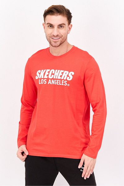 SKECHERS Men Sportswear Fit Training T-shirt, Red