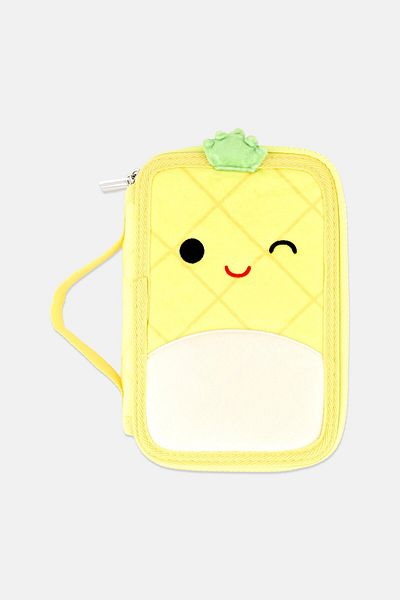 Squishmallows Pine Apple Maui Pencil Case, Yellow