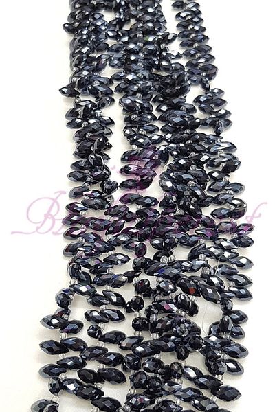 Hayalperest boncuk Μαύρο Χρώμα Array Drop Crystal