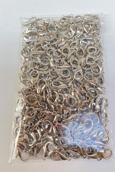 Hayalperest boncuk Nickel Color Necklace and Bracelet Papagan Clip 250 Pieces