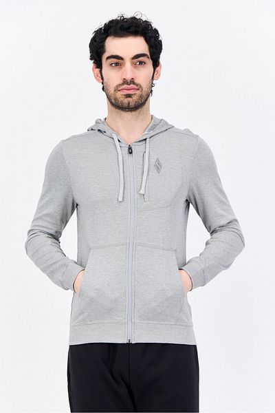 SKECHERS Men Sportswear Fit Long Sleeves Outdoor Hoodie, Grey