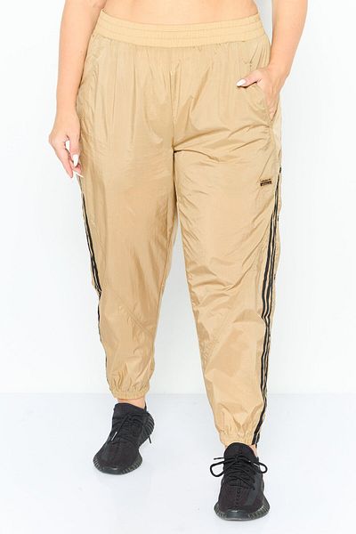adidas Women Plus Size Sportswear Fit Training Track Pants, Tan