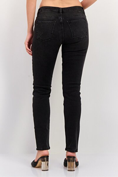 Esprit Women Slim Fit Washed Stretchable Jeans, Grey