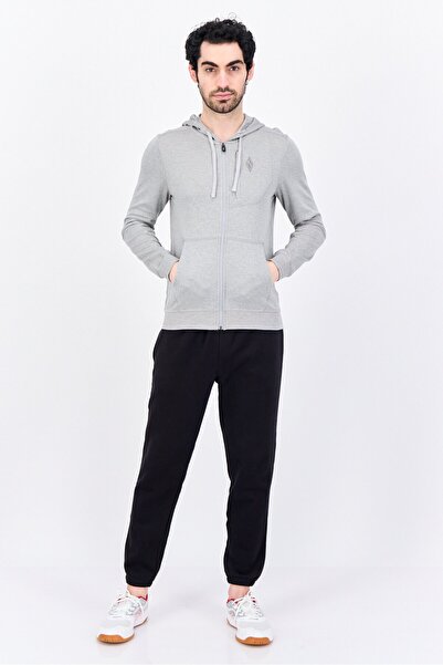 SKECHERS Men Sportswear Fit Long Sleeves Outdoor Hoodie, Grey