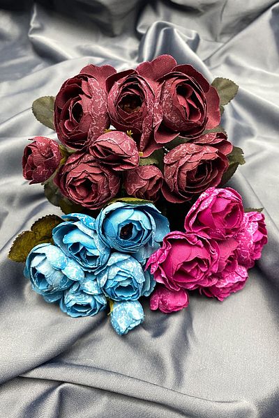 Hayalperest boncuk Μικτή Παιώνια Eren Rose Flower Μπουκέτο 3 Τεμάχια