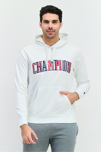Champion Men Sportswear Fit Long Sleeves Outdoor Sweatshirt, White