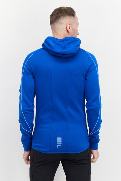 Fila Men Sportswear Fit Hooded Brand Logo Outdoor Hoodies, Blue