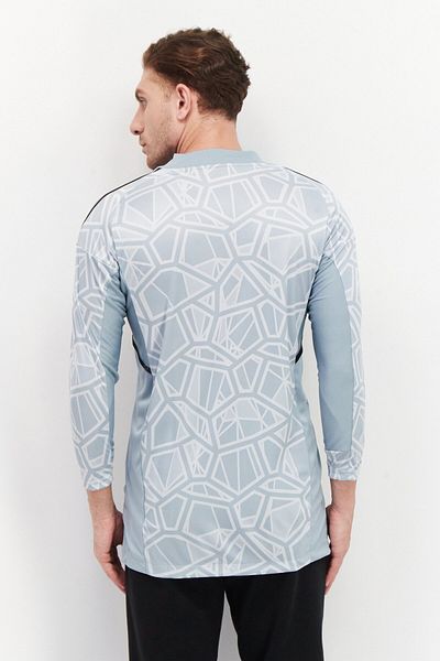 adidas Men Sportswear Fit Long Sleeve Training Jersey, Light Grey Combo