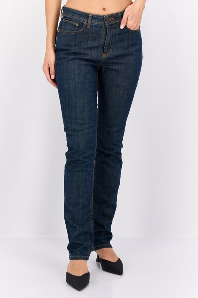 Robe Di Kappa Women Perfect Fit Washed Stretchable Jeans, Navy