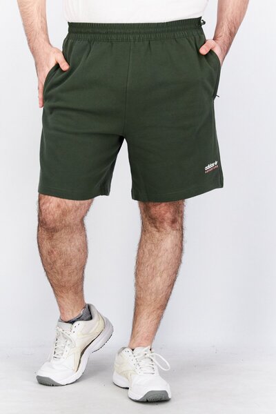 adidas Men Sportswear Fit Brand Logo Basic Shorts, Sage Green