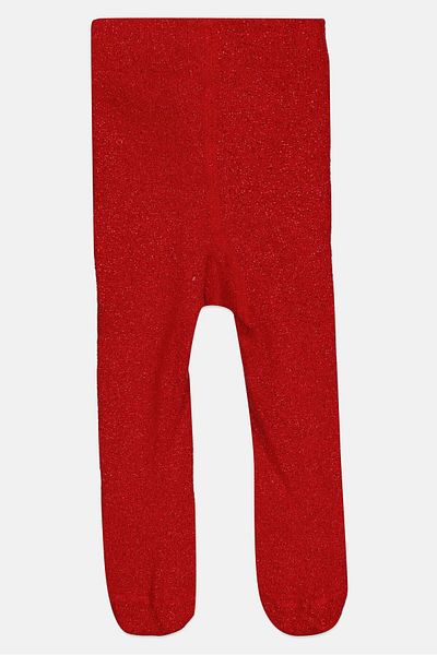 Cool Club Toddlers Girl Metallic Tights, Red