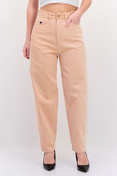 Scotch & Soda Women Regular Fit Straight Leg Solid Pants, Pink