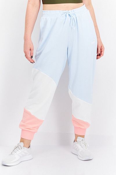 Puma Women Sportswear Fit Brand Logo Outdoor Jogger Pants, Blue Combo