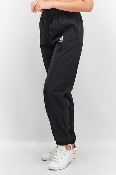 adidas Women Loose Fit Embroidered Logo Training Pants, Black