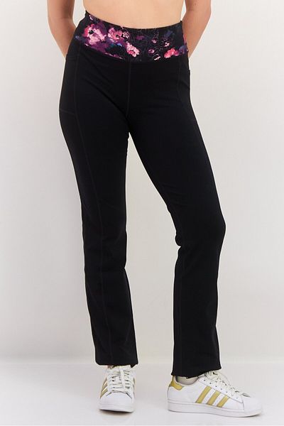 SKECHERS Women Sportswear Fit Outdoor Pants, Black Combo