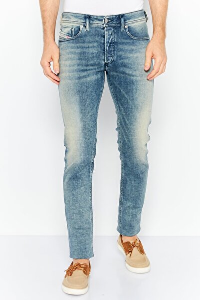 Diesel Men Skinny Fit Washed Denim Jeans, Blue