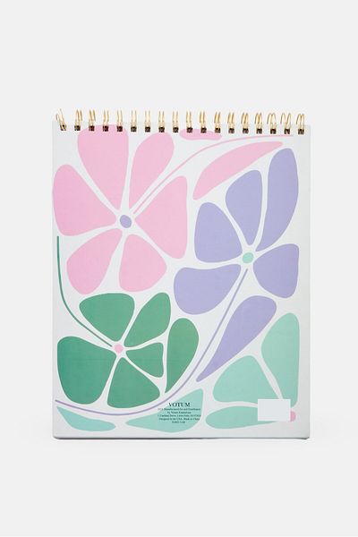 Votum Floral Spiral Sketchbook, Light Pink