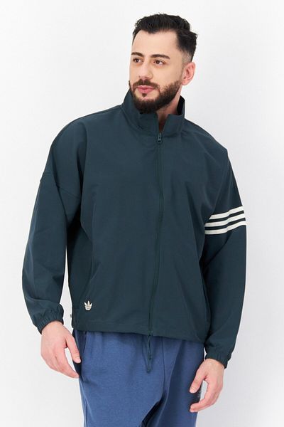 adidas Men Sportswear Fit Long Sleeves Training Jacket, Dark Green