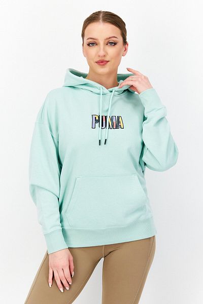 Puma Women Sportswear Fit Training Hoodie, Mint Green