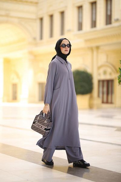 NS Moda Anthracite Model-535 Hijab Nova Set