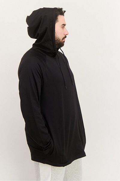 gaiam Men Slim Fit Long Sleeve Training Hoodies, Black
