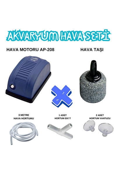 MS AKVARYUM CANLILARI ÜRETİM VE TEDARİK TESİSİ Akvaryum Hava Seti Venusaqua H...