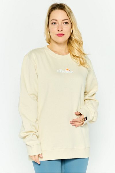 Ellesse Women Sportswear Fit Long Sleeves Outdoor Sweatshirt, Off White