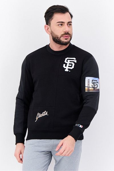 Champion Men Sportswear Fit Outdoor Sweatshirt, Black Combo