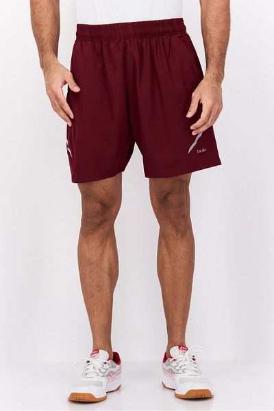 BOLA Best Of Luck Always Men Sportswear Fit Drawstring Training Shorts, Maroon