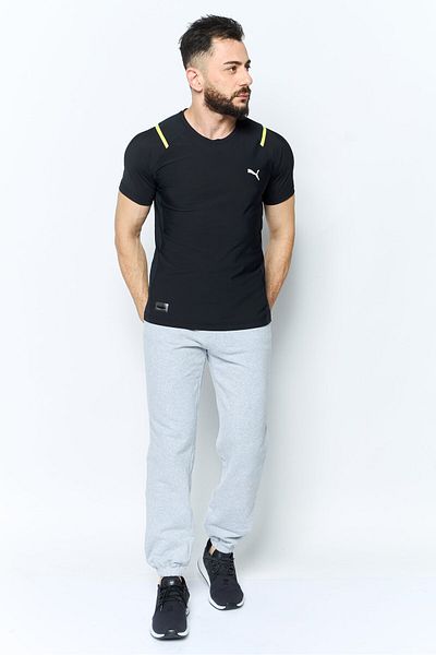 Puma Men Sportswear Fit Short Sleeve Training T Shirt, Black