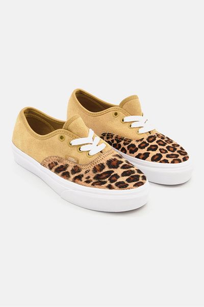 Vans Kids Boy Authentic Lace Up Closure Casual Shoes, Mustard Gold