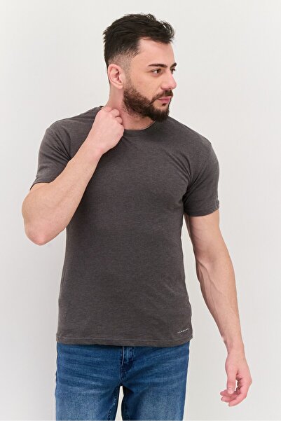 Ike Behar Men 4 Pack Round Neck Short Sleeve Solid T Shirt, White