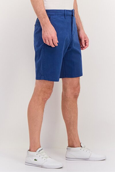 GAP Men Plain 10 Inseam Basic Shorts, Sea Blue