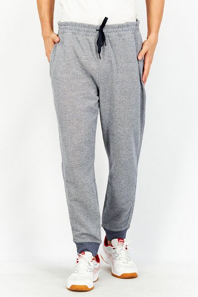 90 Degree Men Regular Fit Plain Sweatpants, Blue