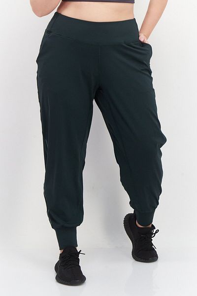 adidas Women Plus Size Yoga Sweatpants, Dark Green