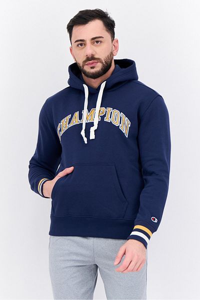 Champion Men Sportswear Fit Long Sleeves Outdoor Hoodies, Navy Blue Combo